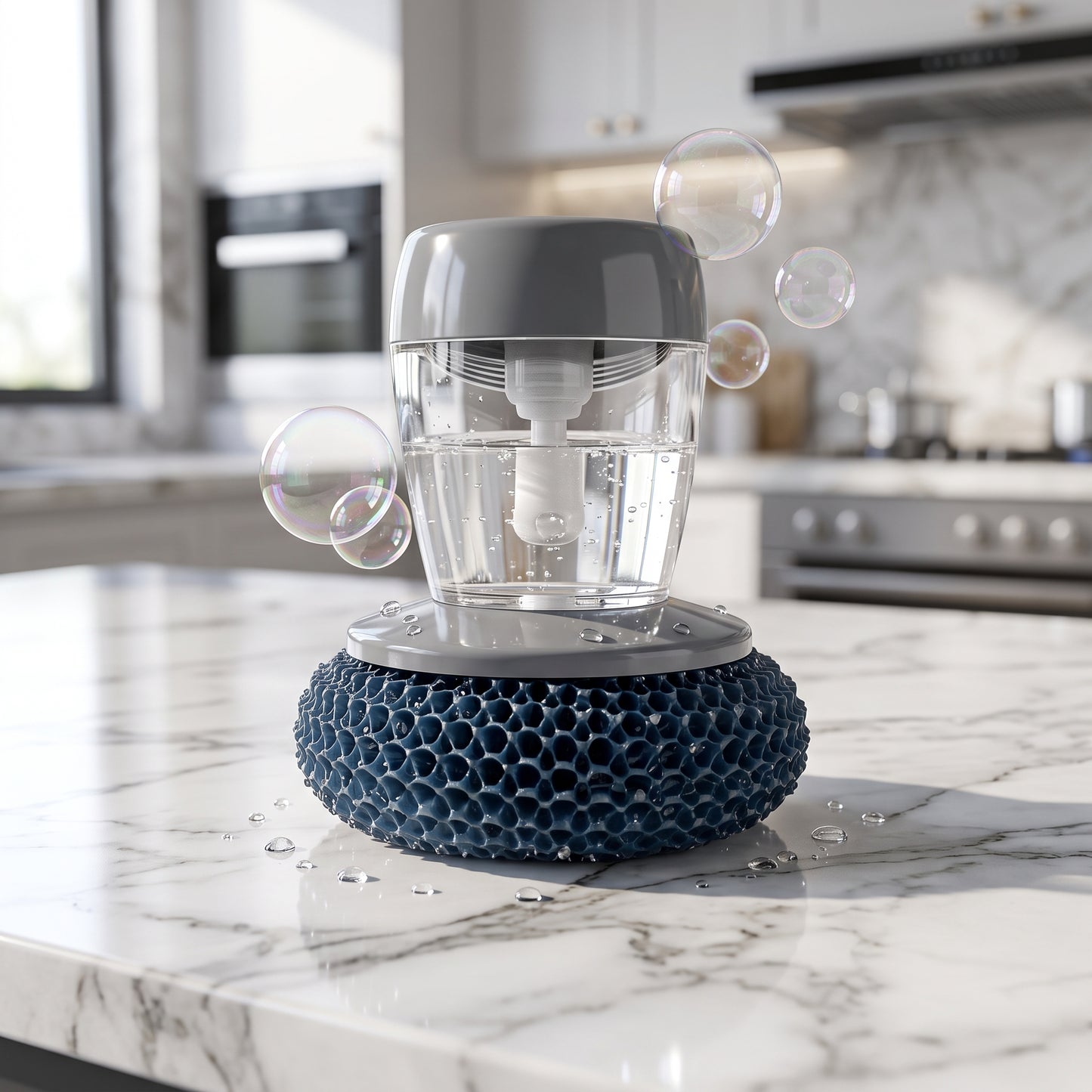 Automatic Soap Dispensing Dish Scrubber Brush – 2-in-1 Cleaning Solution