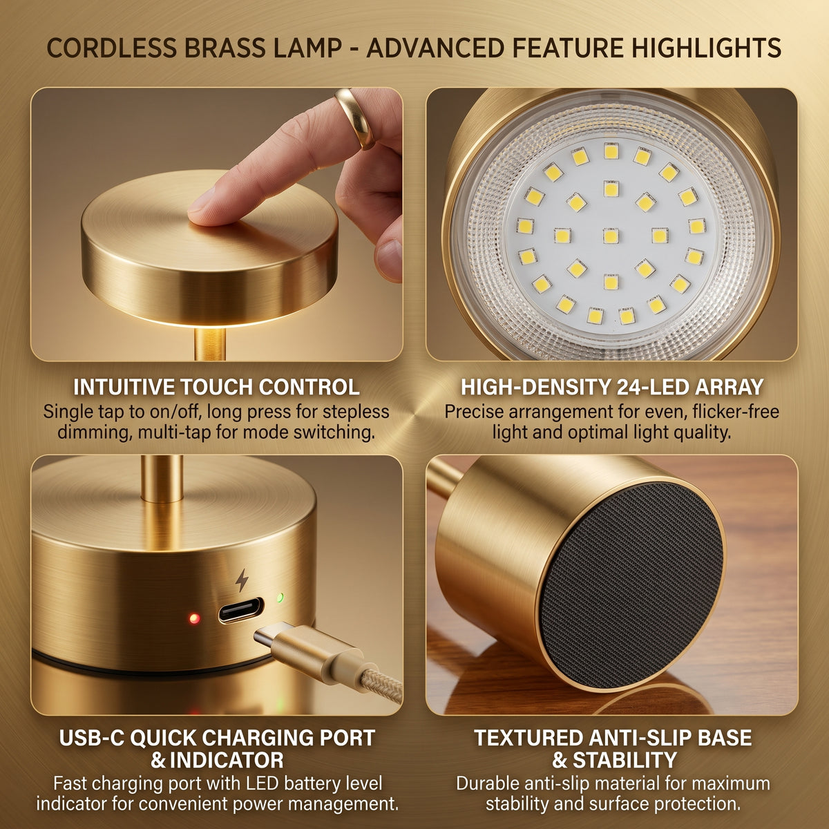 LumiLux™ Premium LED Table Lamp – Modern Cordless Ambient Light
